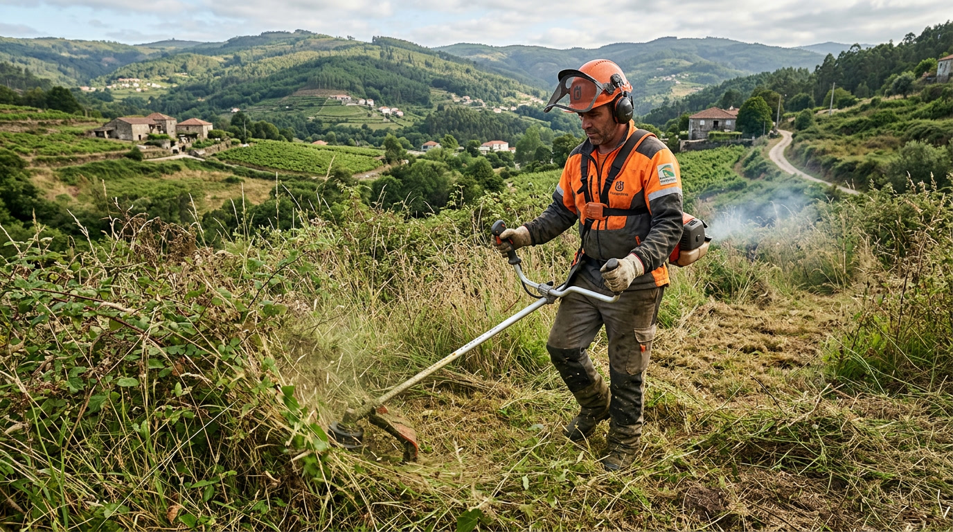 Roçagem de terrenos e corte de vegetação no Minho